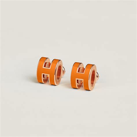 hermes pop h earrings first issued|hermes horn and lacquer earrings.